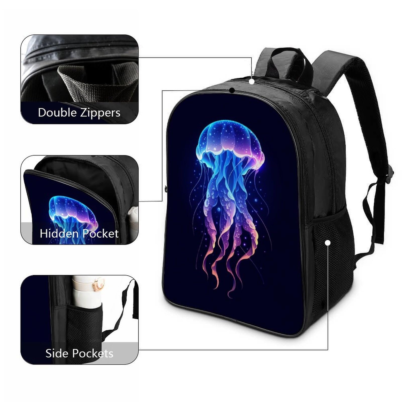 Ранець DPEOANEBN Jellyfish 40x28x16см, фото №3