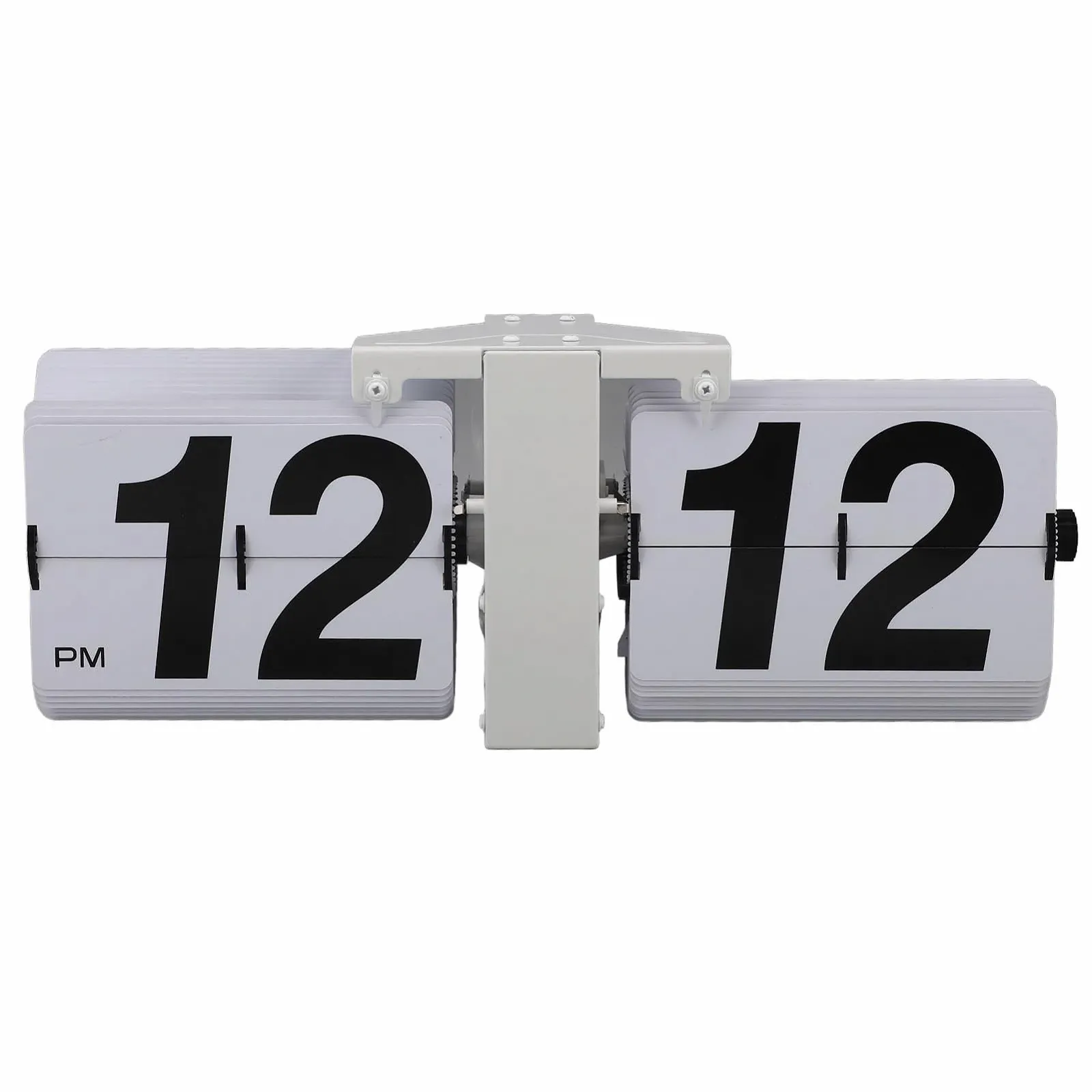 Перекидний годинник PODSJD Вінтаж, механічний перекидний, ретро-дизайн з нержавіючої сталі, великі цифри, міцний матеріал, для дому та офісу (Тип 4), фото №1