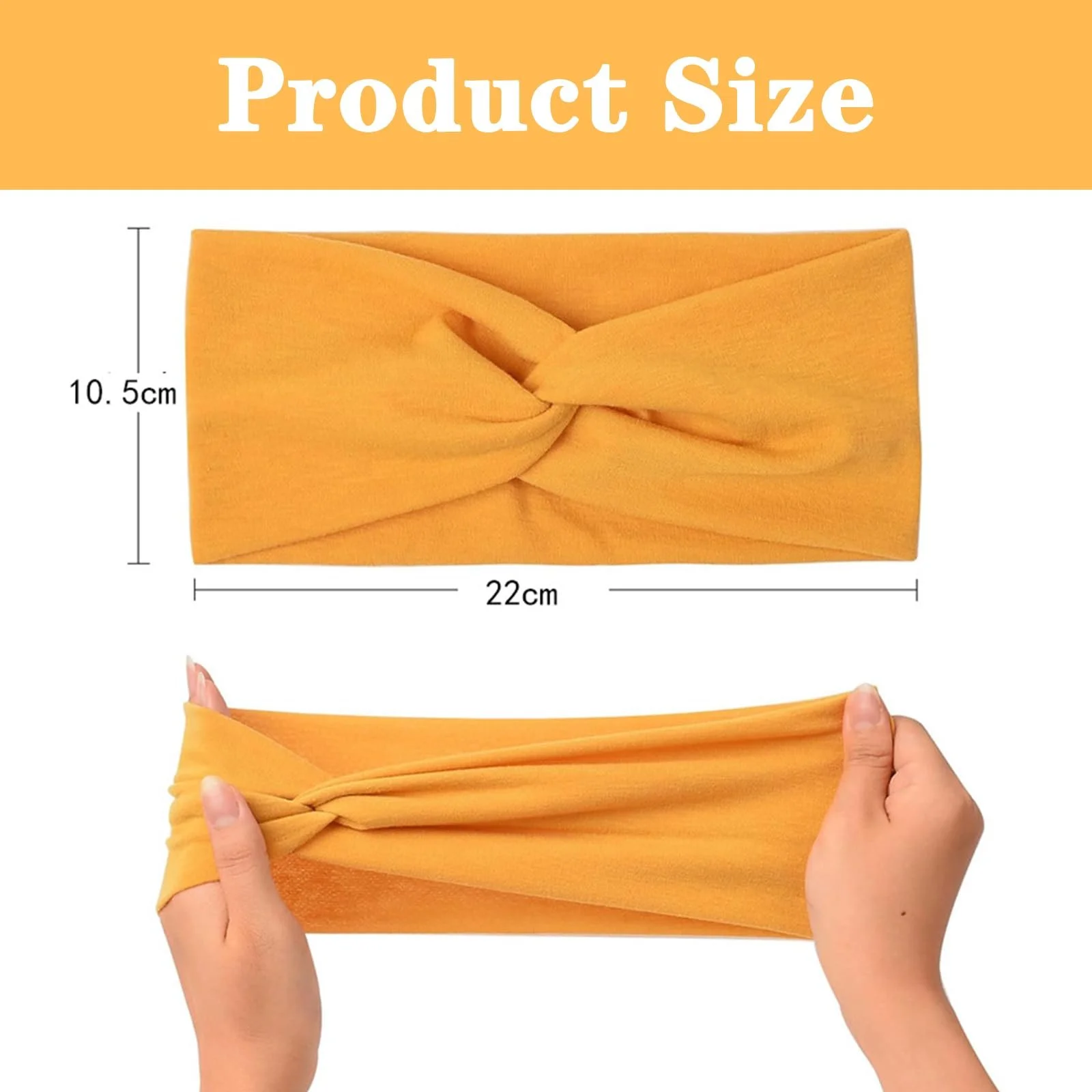 Набір з 10 пов'язок для волосся Широкі, фото №2