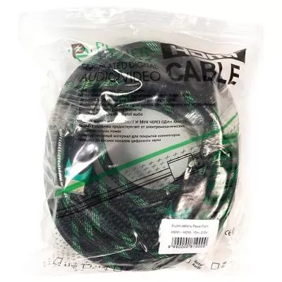 Кабель мультимедийный HDMI to HDMI 10.0m PowerPlant (KD00AS1293), фото №3