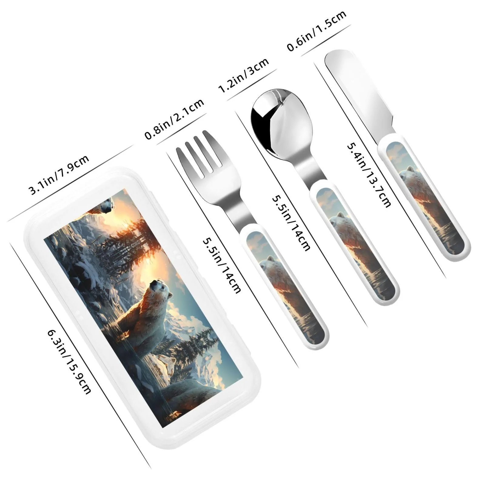 Набір дитячих столових приборів Eisbär in Winter, 3 предмети, фото №3 Набір дитячих столових приборів Eisbär in Winter, 3 предмети, фото №3