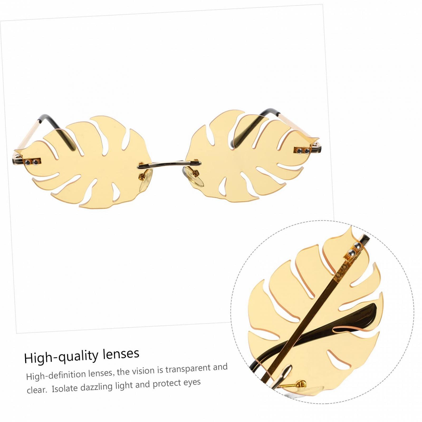 Солнцезащитные очки Письмо PACKOVE Набор из 2 шт. Желтый, фото №7