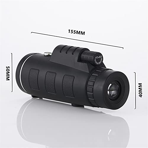 ТелеСКОП DERBUT Монокуляр 40X60 для смартфона камера с клипсой телефона штатив черный, фото №4
