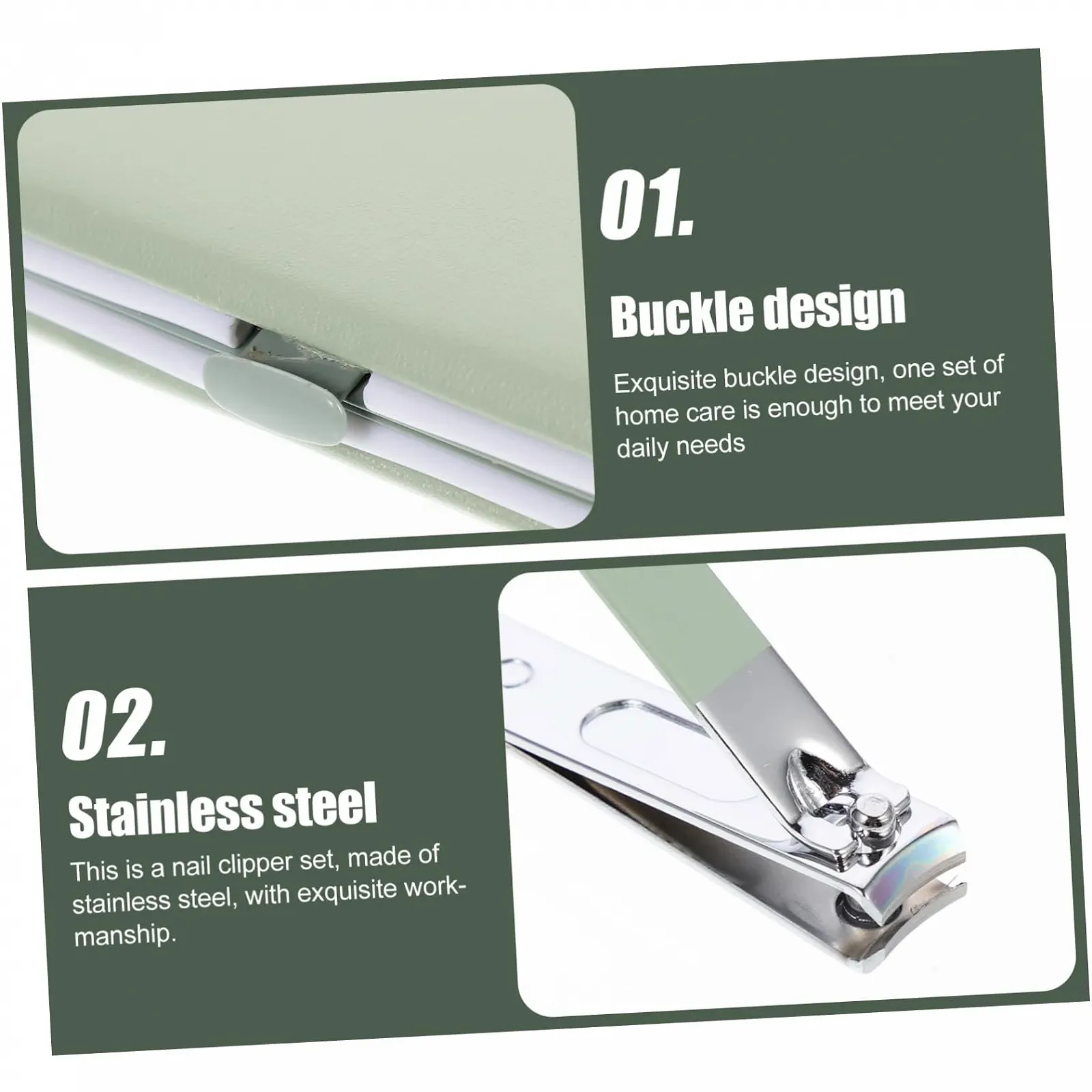 Набор для маникюра и педикюра Beaupretty Многофункциональный Портативный с чехлом для хранения, фото №9