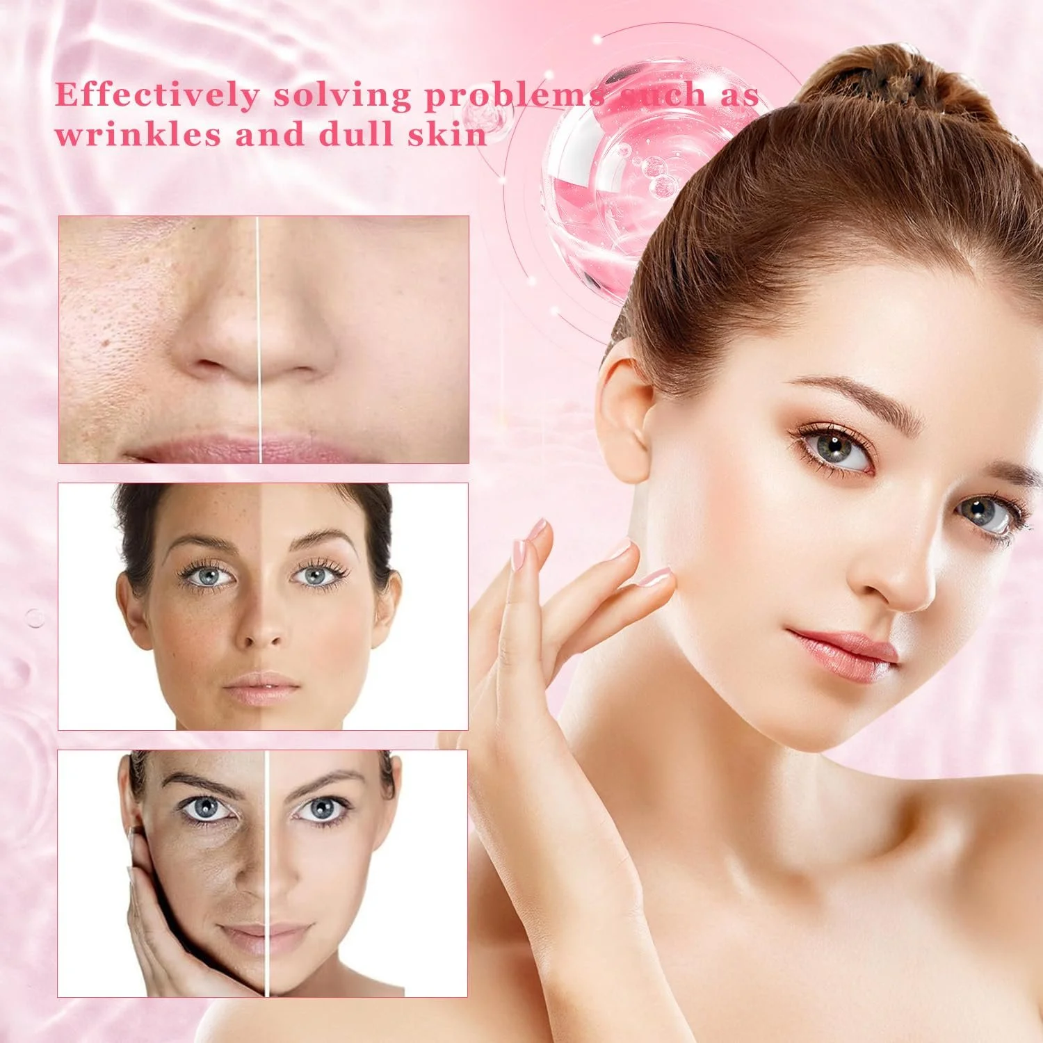 Маска для обличчя Organic Collagen для глибокого зволоження, антивікова, 5 шт, фото №3