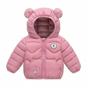 Зимняя куртка EQWIGKEIT для девочек, теплая детская уличная куртка-пуховик, зимняя пуховая куртка, детская куртка-унисекс, легкая переходная куртка с капюшоном, куртка Softshell, стеганая куртка - Фото 1