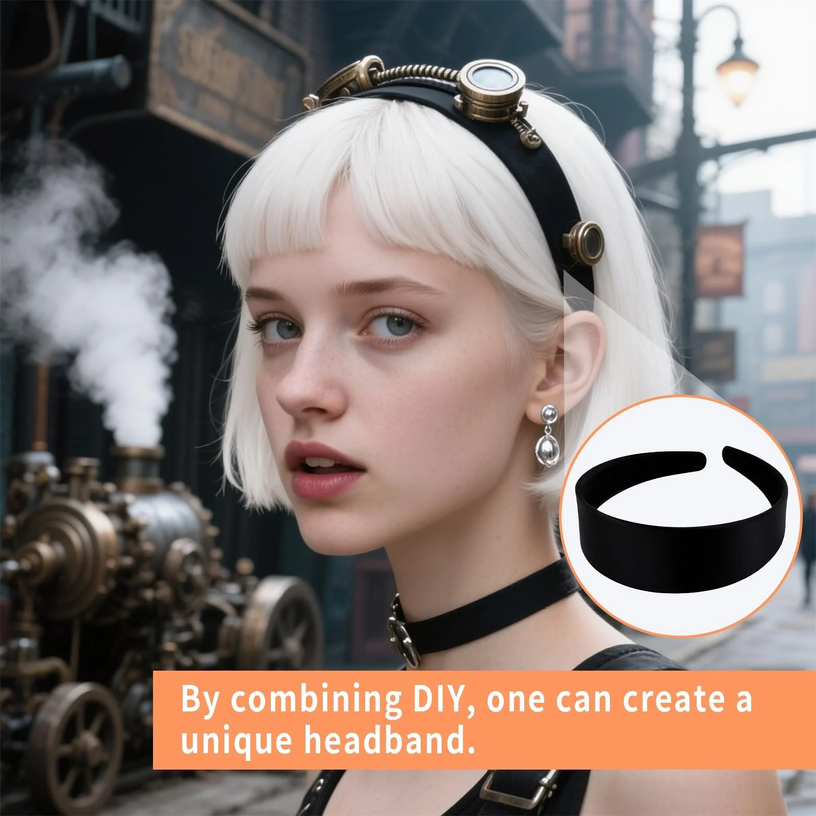 Обруч Черный Широкий 4 см, фото №3