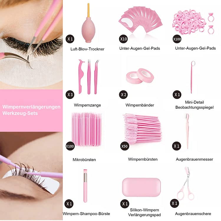 Набір Bestauty Eyelash Extension Accessories 272 шт. з аксесуарами для нарощування вій чорно-білого кольору, фото №2