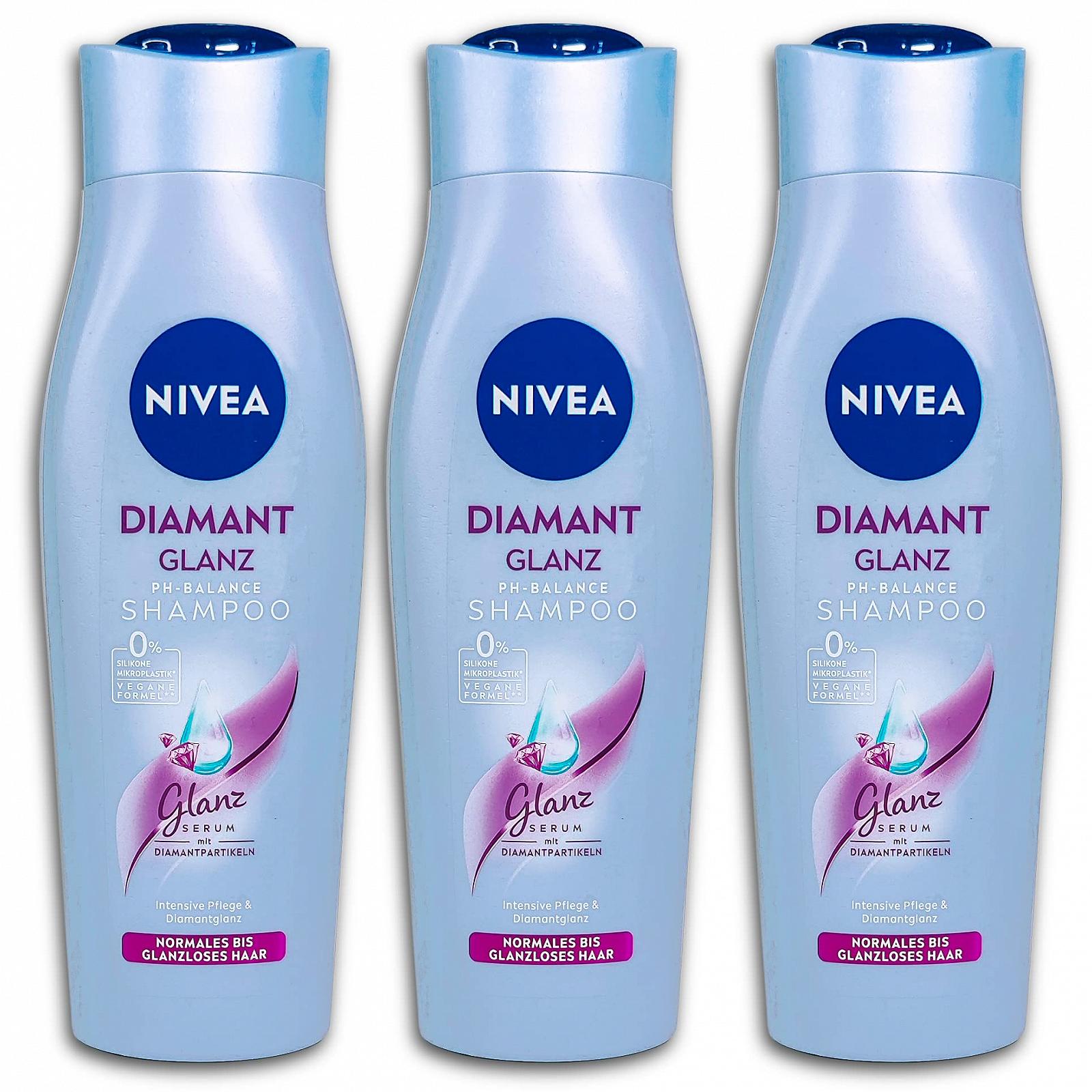 Шампунь Nivea Diamond Shine 250 мл, 3 шт, фото №1