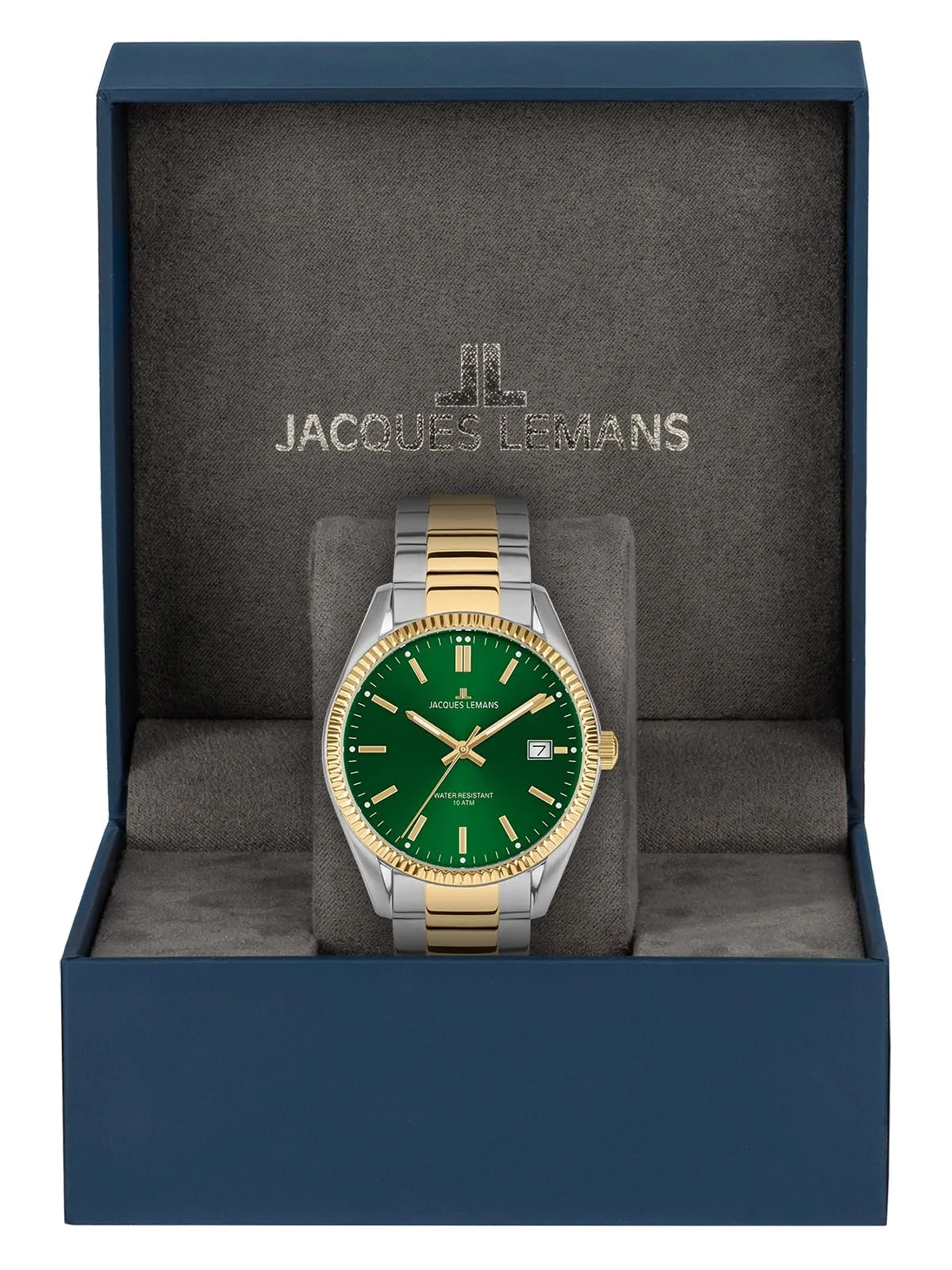 Годинник Jacques Lemans Derby 50-3 40 мм, ювілейна колекція, дата, 10 ATM, фото №7 Годинник Jacques Lemans Derby 50-3 40 мм, ювілейна колекція, дата, 10 ATM, фото №7