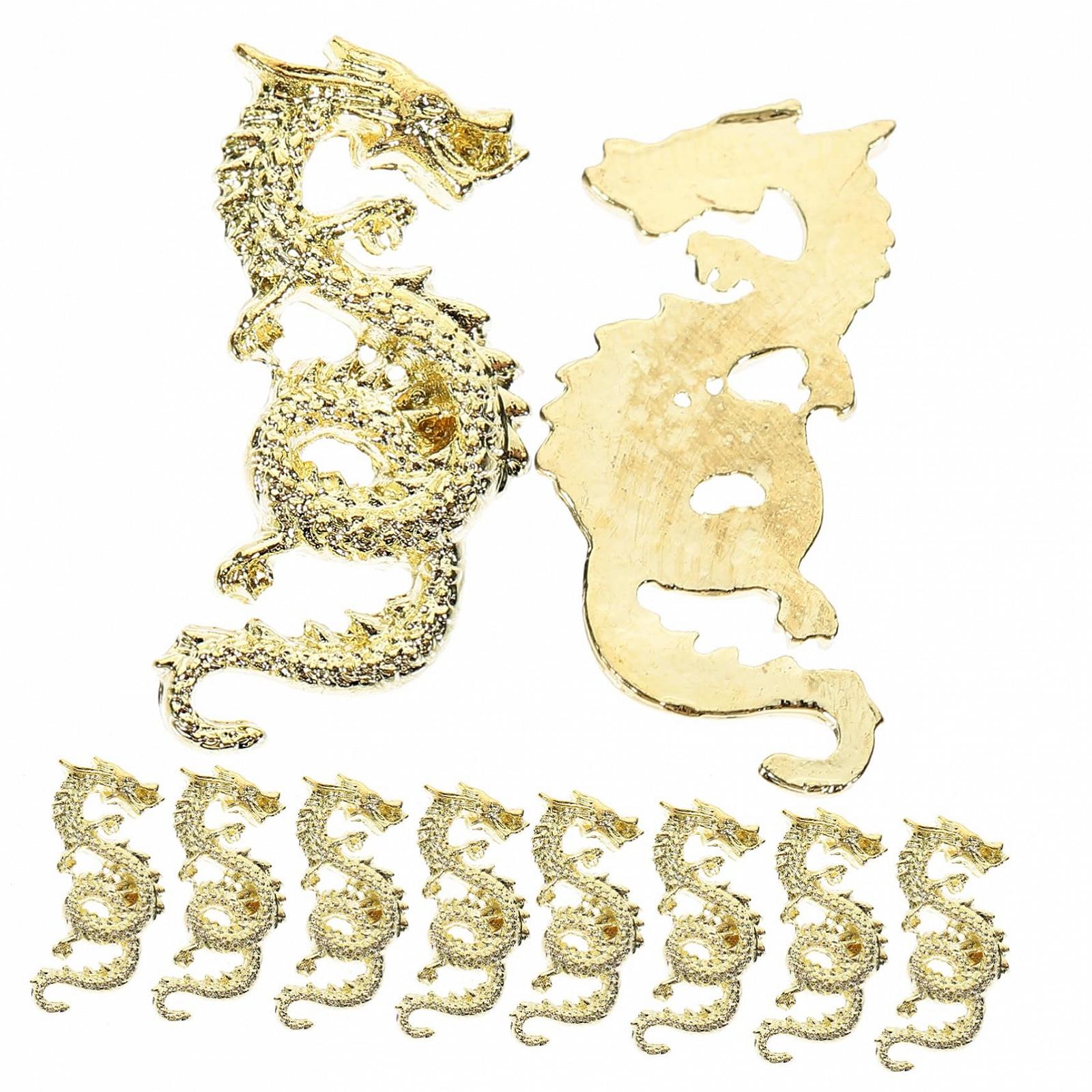 Украшения для маникюра Рождественские балерины Рождественский набор заклепок Мини Lux Украшения Рождественская магия для ногтей Аксессуары для ногтей из сплава Золотой, 20 шт, фото №1