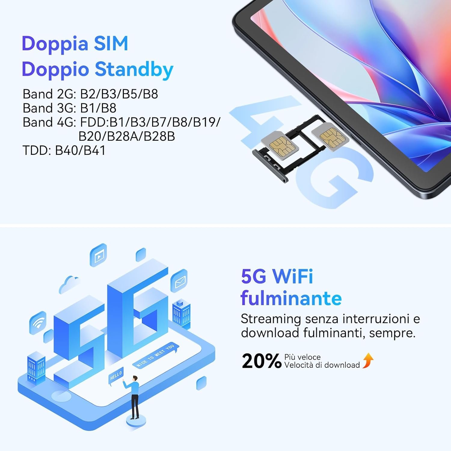 Планшет 11" Full HD TABWEE W90 (8+16)/256Gb 4G 2-SIM 8 ядер Android 15 8000 mAh Чорний, фото №6