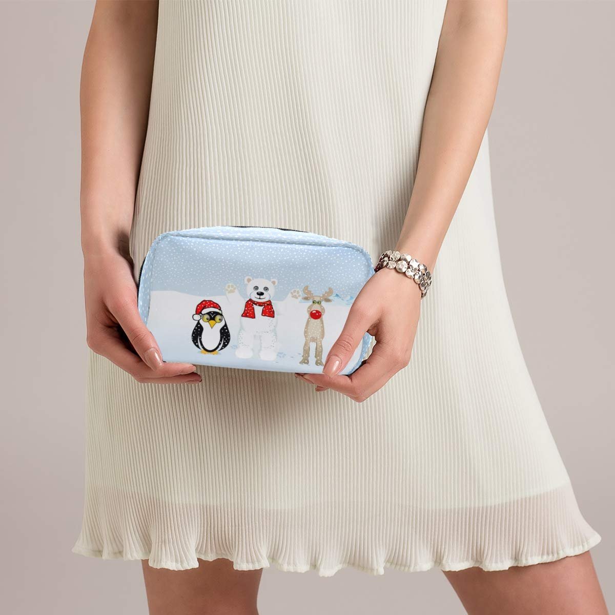 Косметичка Mnsruu Пінгвін, Ведмідь і Північний олень, фото №6 Косметичка Mnsruu Пінгвін, Ведмідь і Північний олень, фото №6