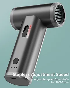 Аккумуляторная воздуходувка 110,000 RPM металлический корпус 9-в-1 комплект synthetic.ua - Фото 1