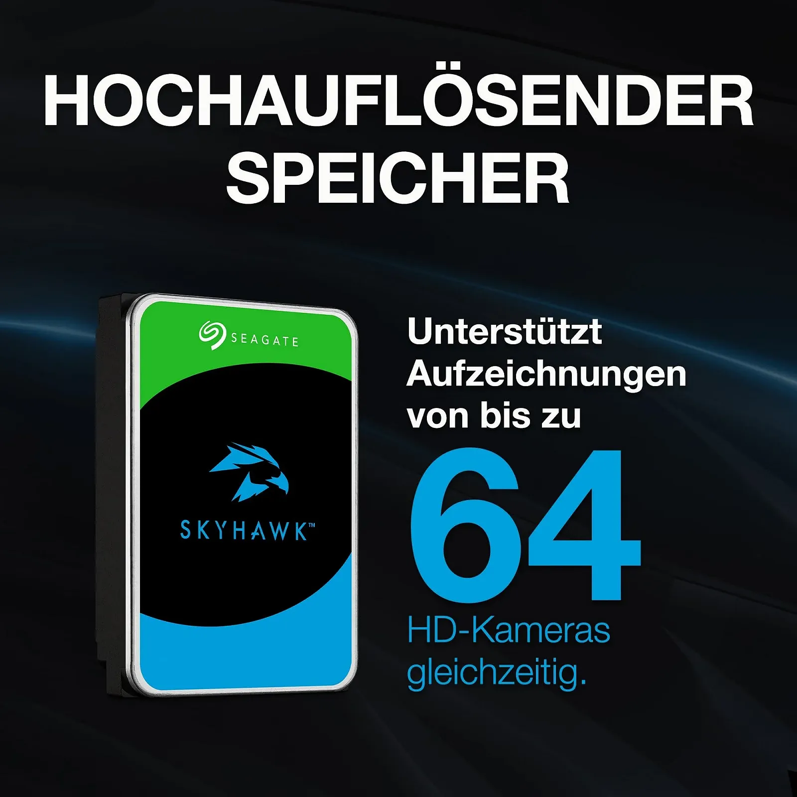 Жесткий диск Seagate SkyHawk 2TB 3.5" 256MB Cache SATA 6GB/s Серебристый, фото №5