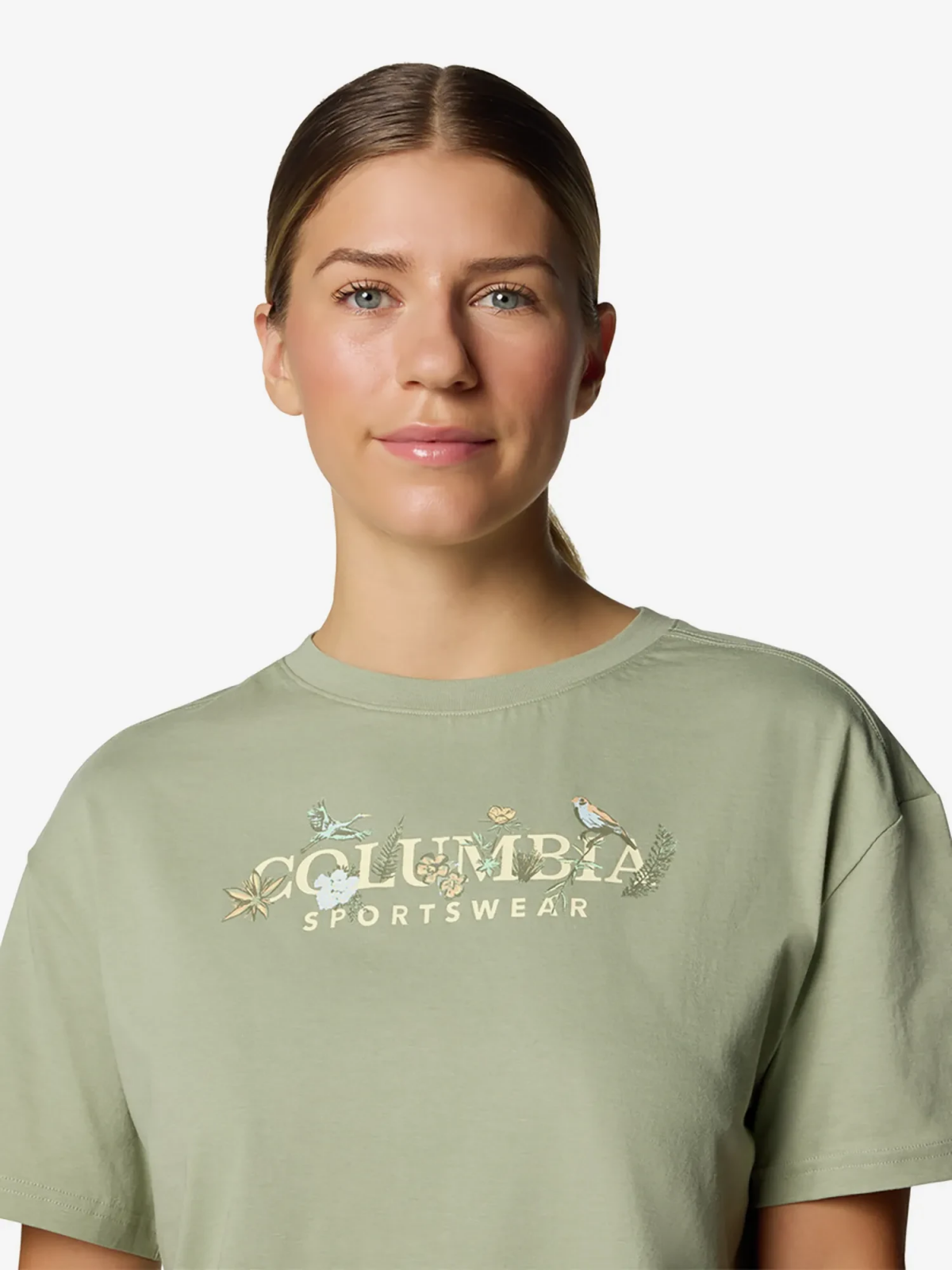 Футболка Columbia Graphic Relaxed Crop SS 2119991CLB-348 Фисташковый L, фото №4