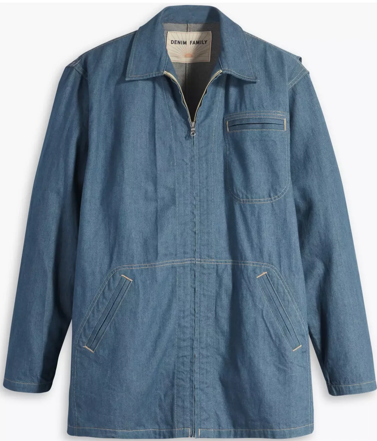 Мужское короткое пальто Levis - Df Short Coat Lmc Df Spring Blue Indigo - XS, фото №3