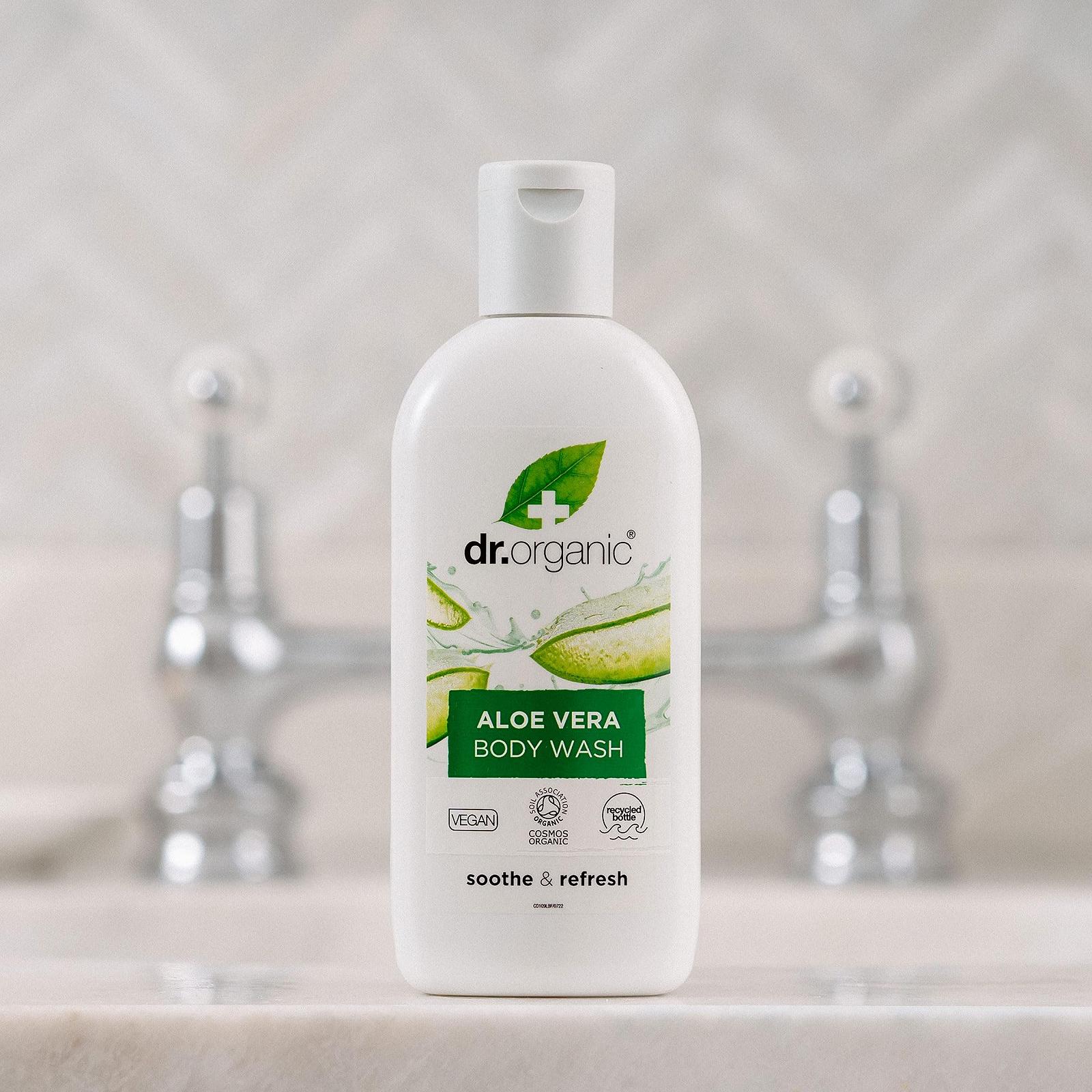 Гель для душа Dr. Organic Aloe Vera натуральный органический веганский 250 мл, фото №10 Гель для душа Dr. Organic Aloe Vera натуральный органический веганский 250 мл, фото №10