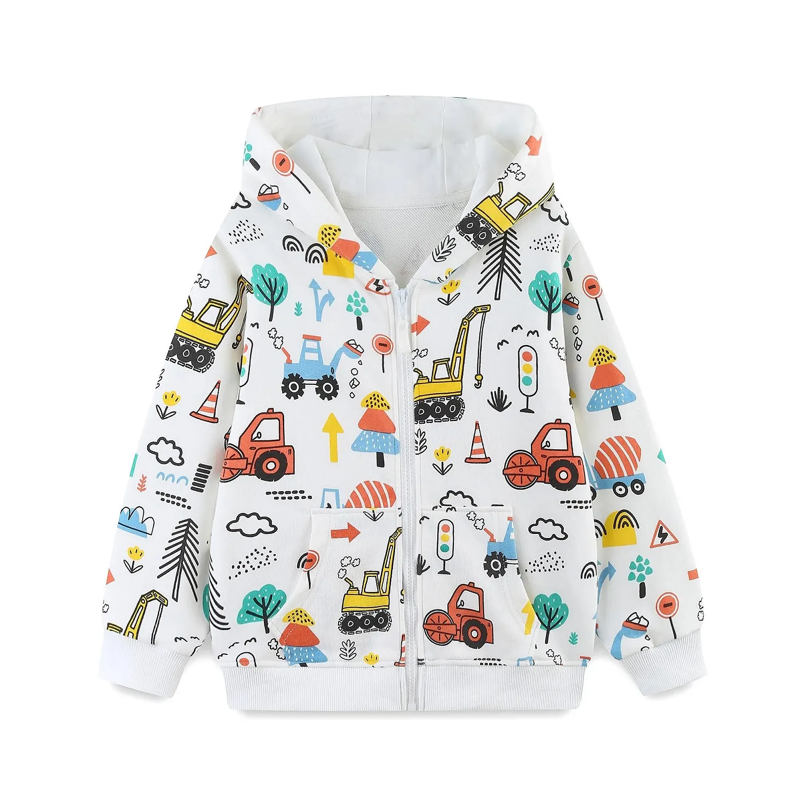 Худі на блискавці Tokeya для хлопчиків, з довгими рукавами, тепла бавовняна Кофта, фото №1