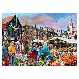 Пазлы Falcon Saffron Walden Market 1000 деталей synthetic.ua - Фото 1