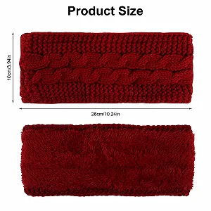 Вязаная На голову Повязка Женская Зимняя Теплая Комплект 4 шт. synthetic.ua - Фото 1