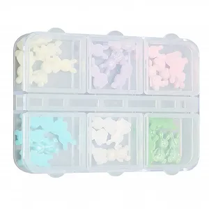 Прикраса для нігтів Смола Легка Ніжна Універсальна Візерунок милого ведмедя - Фото 1