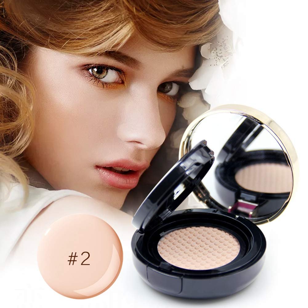 Прессованная пудра 4 Colours Long-Lasting Oil Control Face Foundation Concealer 02#, фото №2