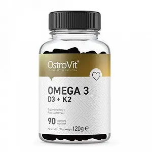 OstroVit Omega 3 D3 K2 Омега и Витамин К2 90 капсул - Фото 1