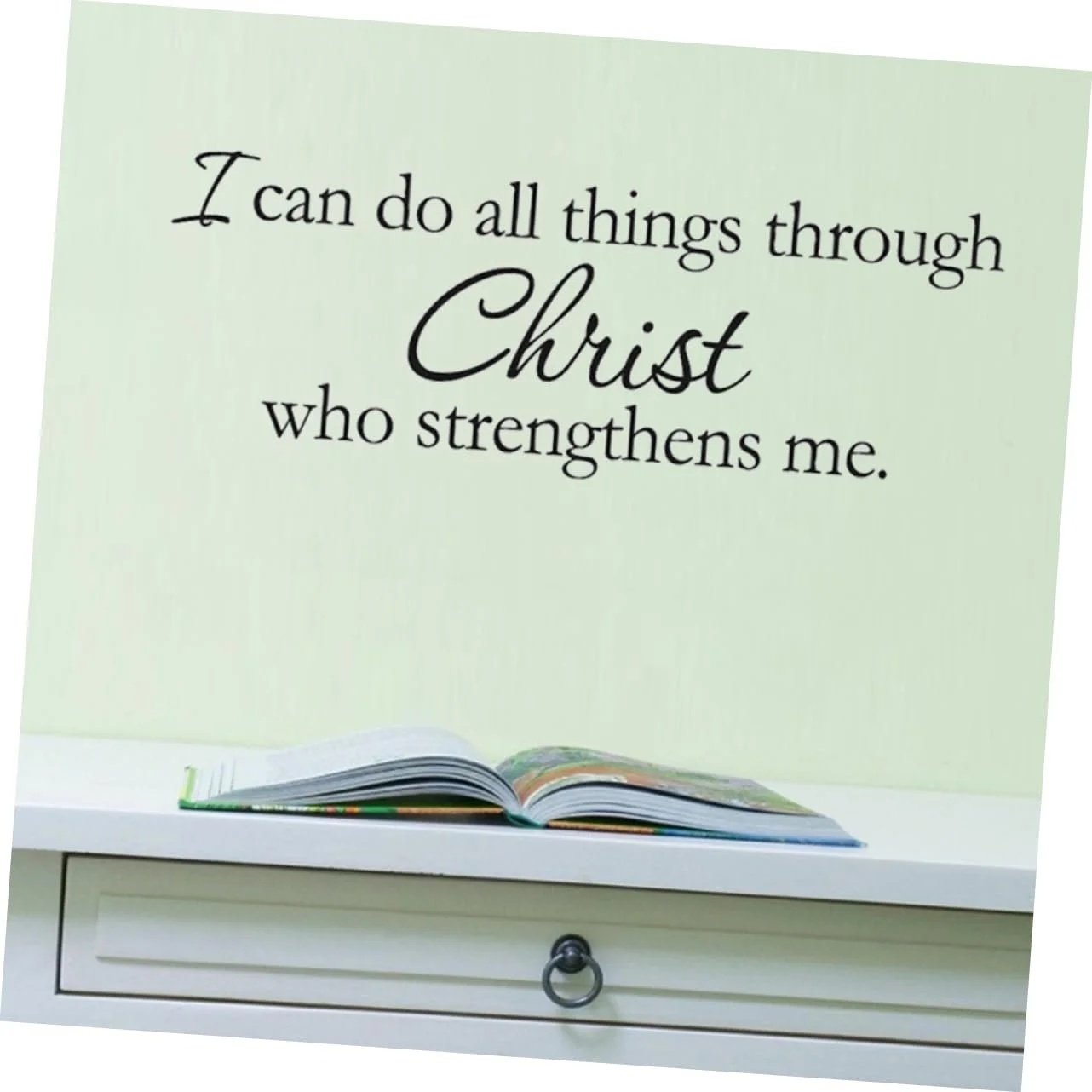 Наклейка на стіну UKCOCO Біблійний вірш PVC Водонепроникна, фото №6