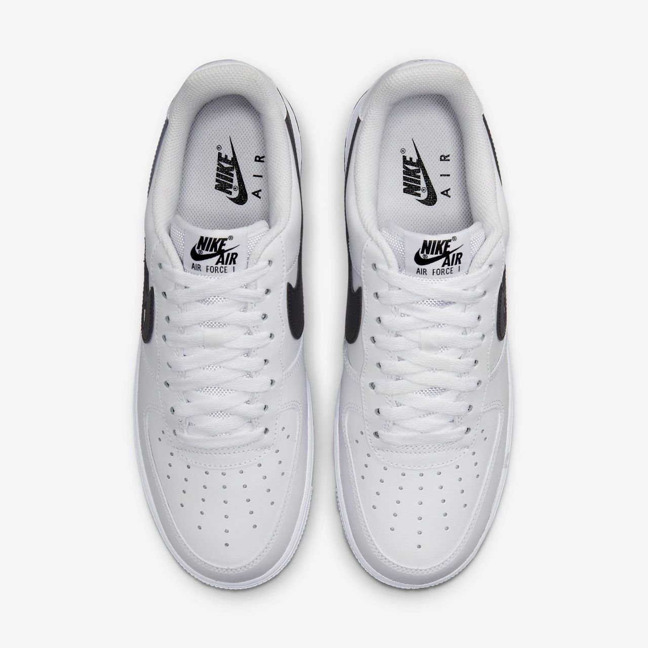 Кроссовки Nike Air Force 1 Low Cut Out Swoosh White Black (GS) размер 38, фото №4