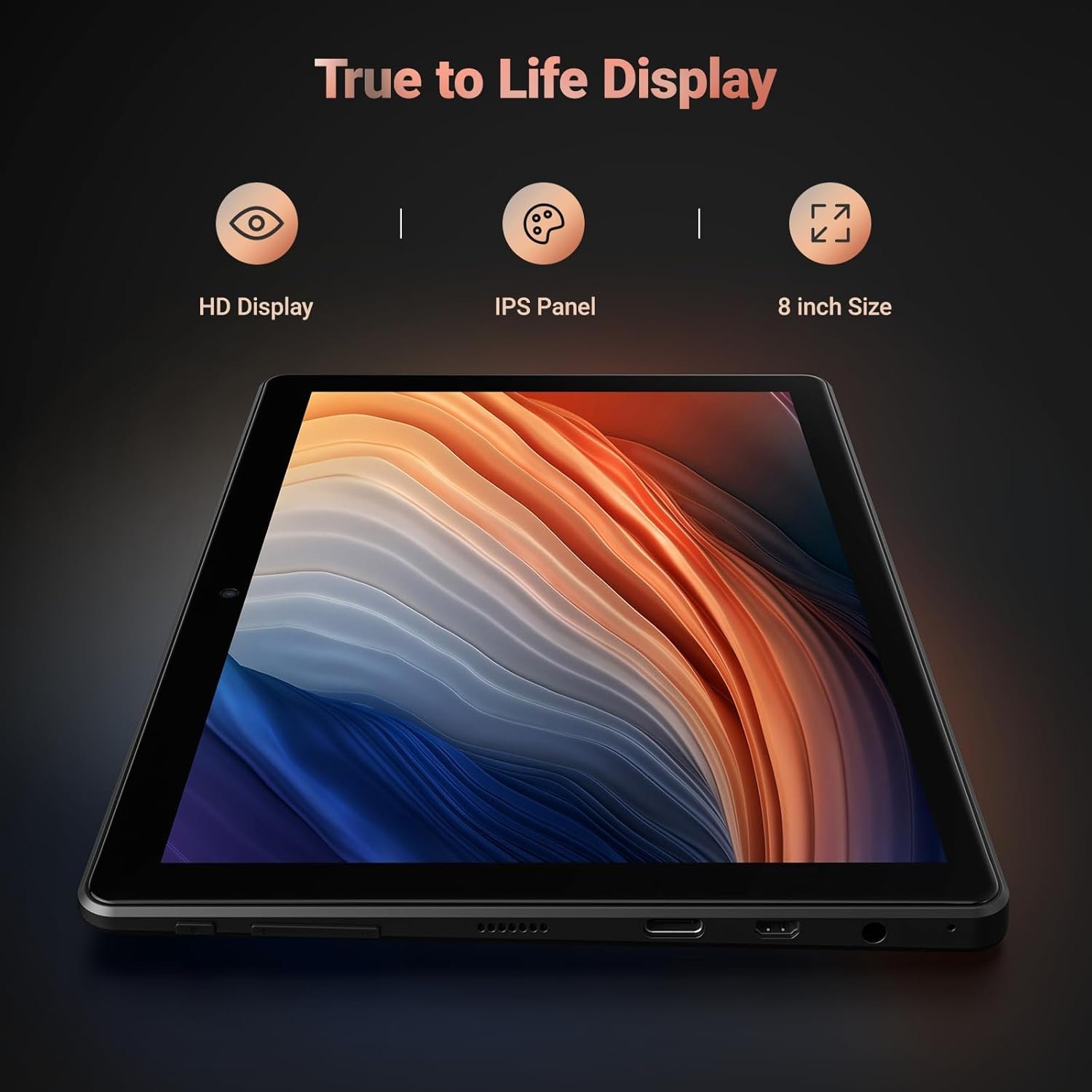 Графічний планшет 8" Frunsi RubensTab T8 4/64ГБ 8 ядер Android 13 Чорний, фото №4 Графічний планшет 8" Frunsi RubensTab T8 4/64ГБ 8 ядер Android 13 Чорний, фото №4