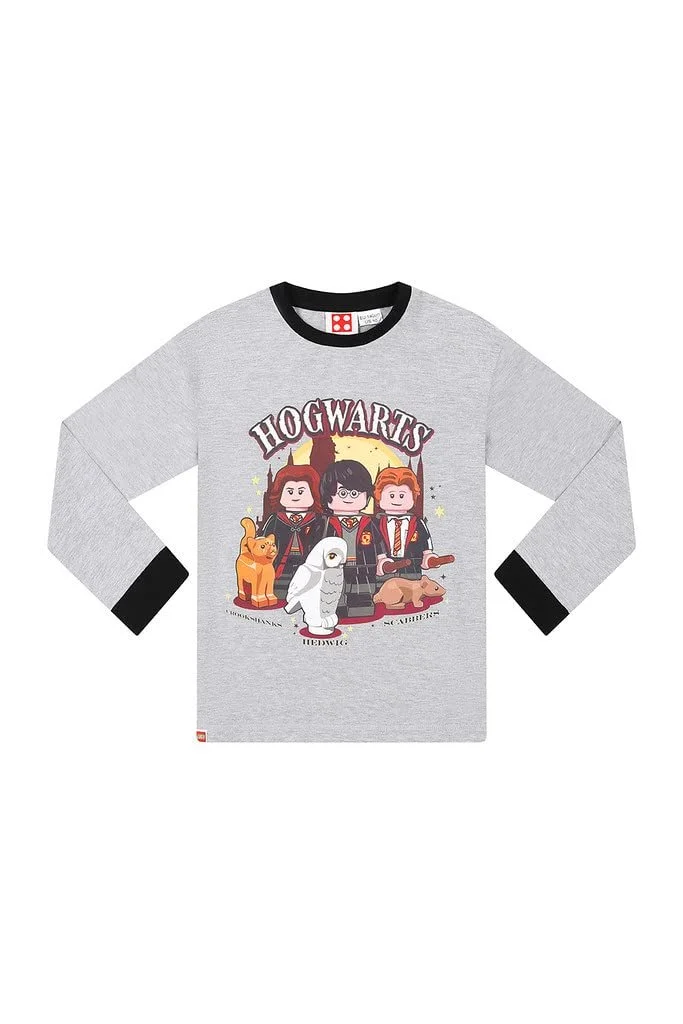 Комплект піжами LEGO Harry Potter Hogwarts довгий, фото №2 Комплект піжами LEGO Harry Potter Hogwarts довгий, фото №2