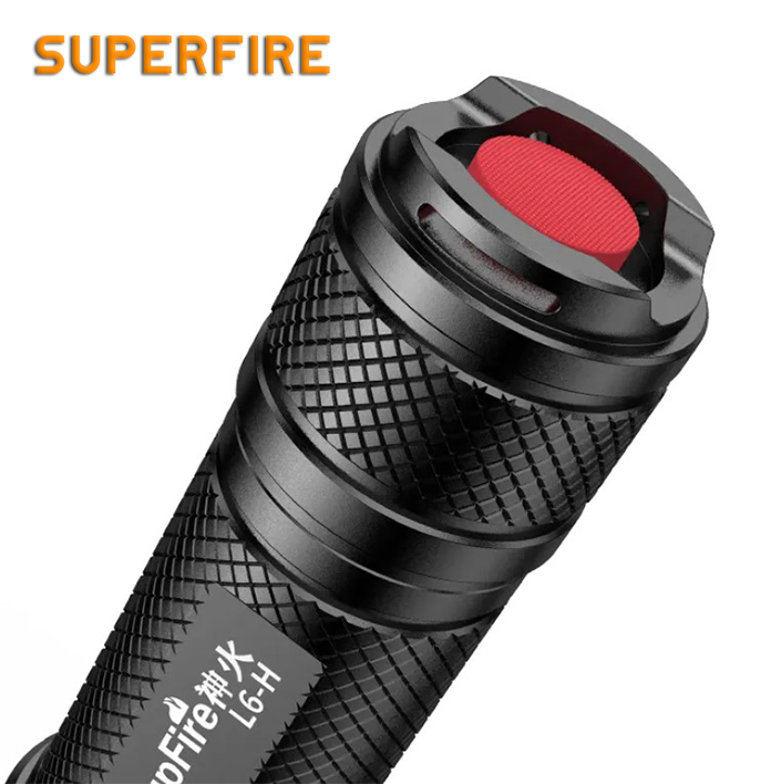 Фонарик ручной аккумуляторный L6-G SuperFire 2000 Lumen IP46, фото №2