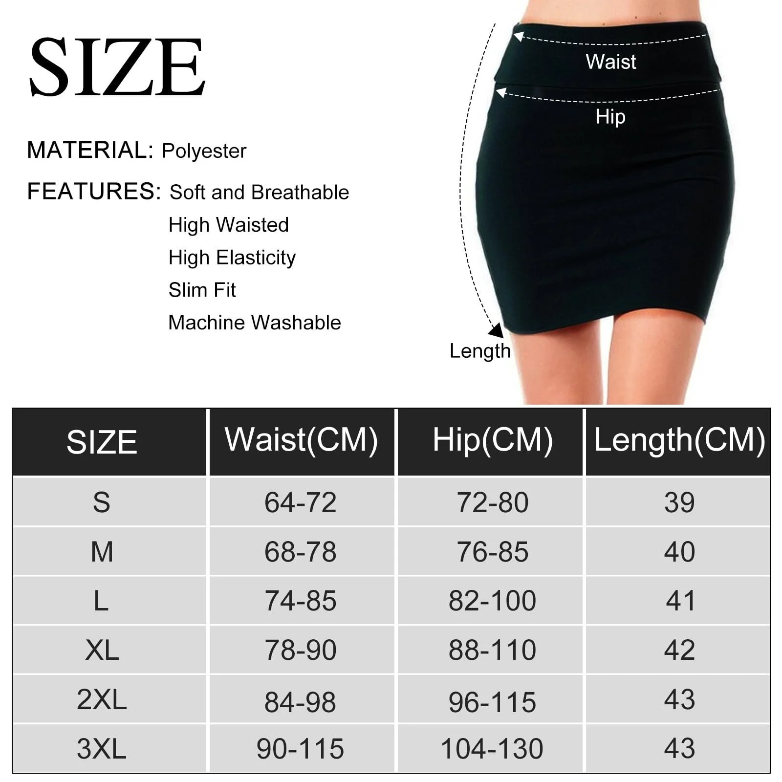 Спідниця-олівець Чорна Міні, фото №7