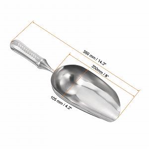 Лопатка садовая PATIKIL Ручная Инструмент из нержавеющей стали Круглая synthetic.ua - Фото 1