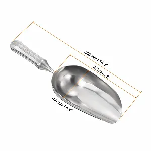 Лопатка садовая PATIKIL Ручная Инструмент из нержавеющей стали Круглая synthetic.ua - Фото 1