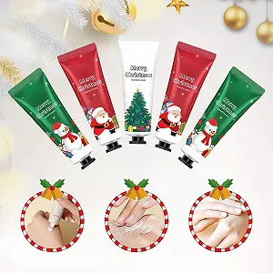 Крем для рук Набор мини-кремов для рук Зимний крем для рук для очень сухой кожи Набор небольших подарков для женщин и мужчин Рождественские подарки Упаковка из 5 synthetic.ua - Фото 1