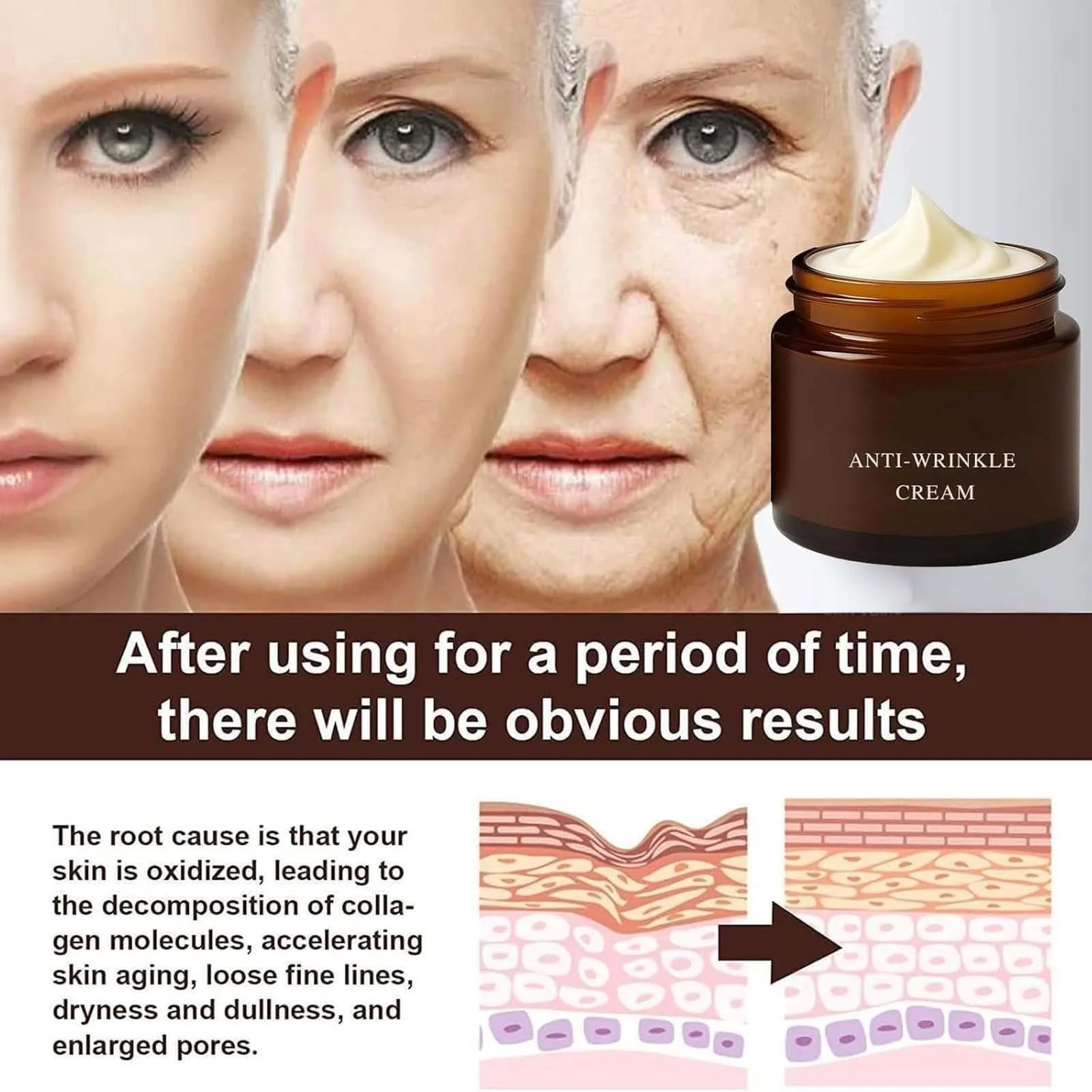 Крем проти зморшок Retinol Anti-Ageing Day Cream Firming & Lifting Moisturising Lotion для всіх типів шкіри 1 шт., фото №6 Крем проти зморшок Retinol Anti-Ageing Day Cream Firming & Lifting Moisturising Lotion для всіх типів шкіри 1 шт., фото №6