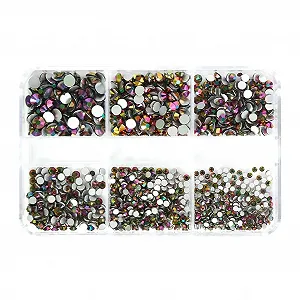 Украшения для ногтей Мини, 3D кристаллы, 6 отделений - Фото 1