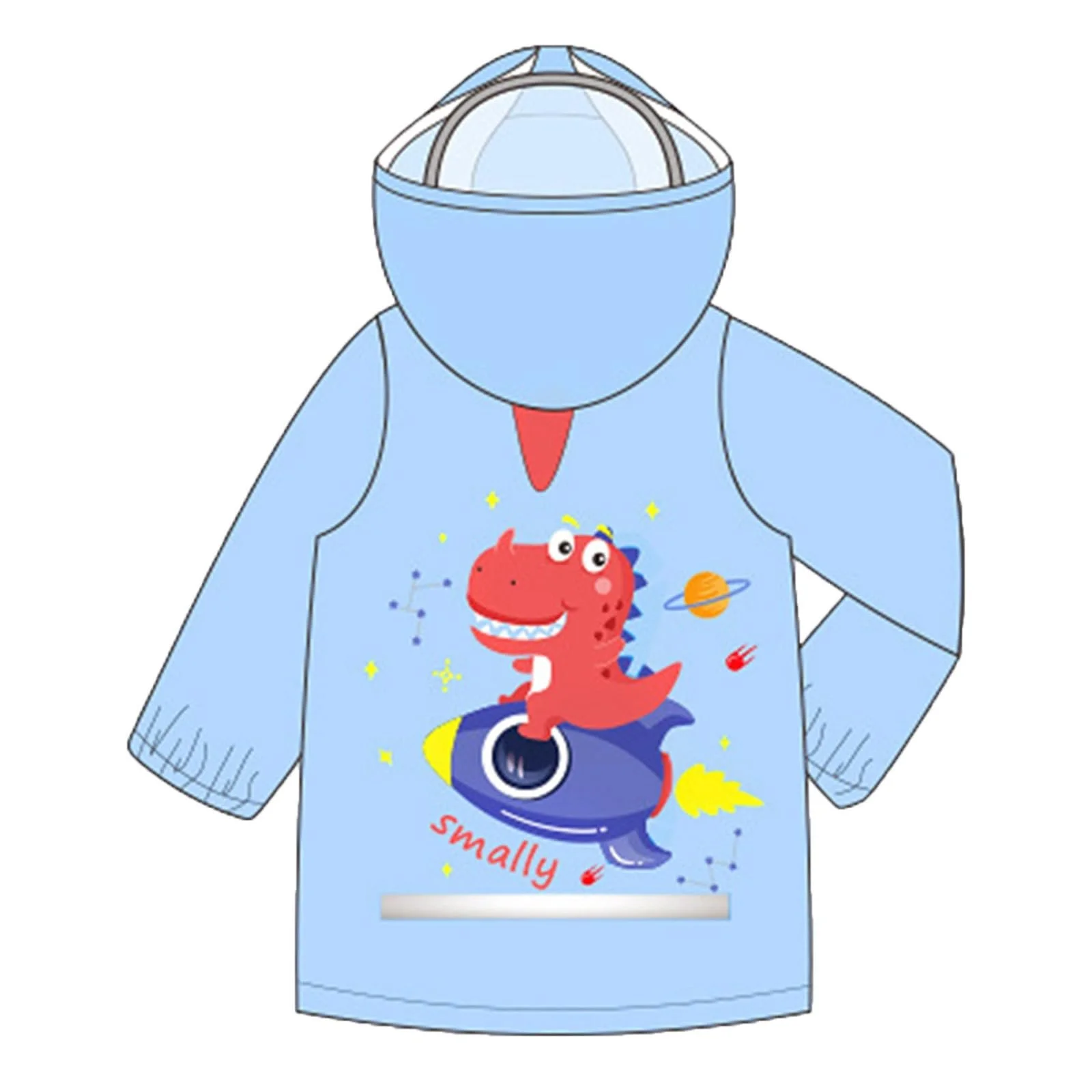 Дитяче легке пончо-дощовик з капюшоном, фото №2 Дитяче легке пончо-дощовик з капюшоном, фото №2