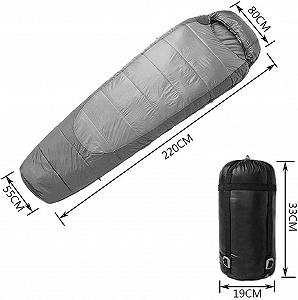 Спальний мішок MYVVKIA Beruf Outdoor Легкий Дихаючий Теплий Кемпінг для подорожей Ліс світло synthetic.ua - Фото 1