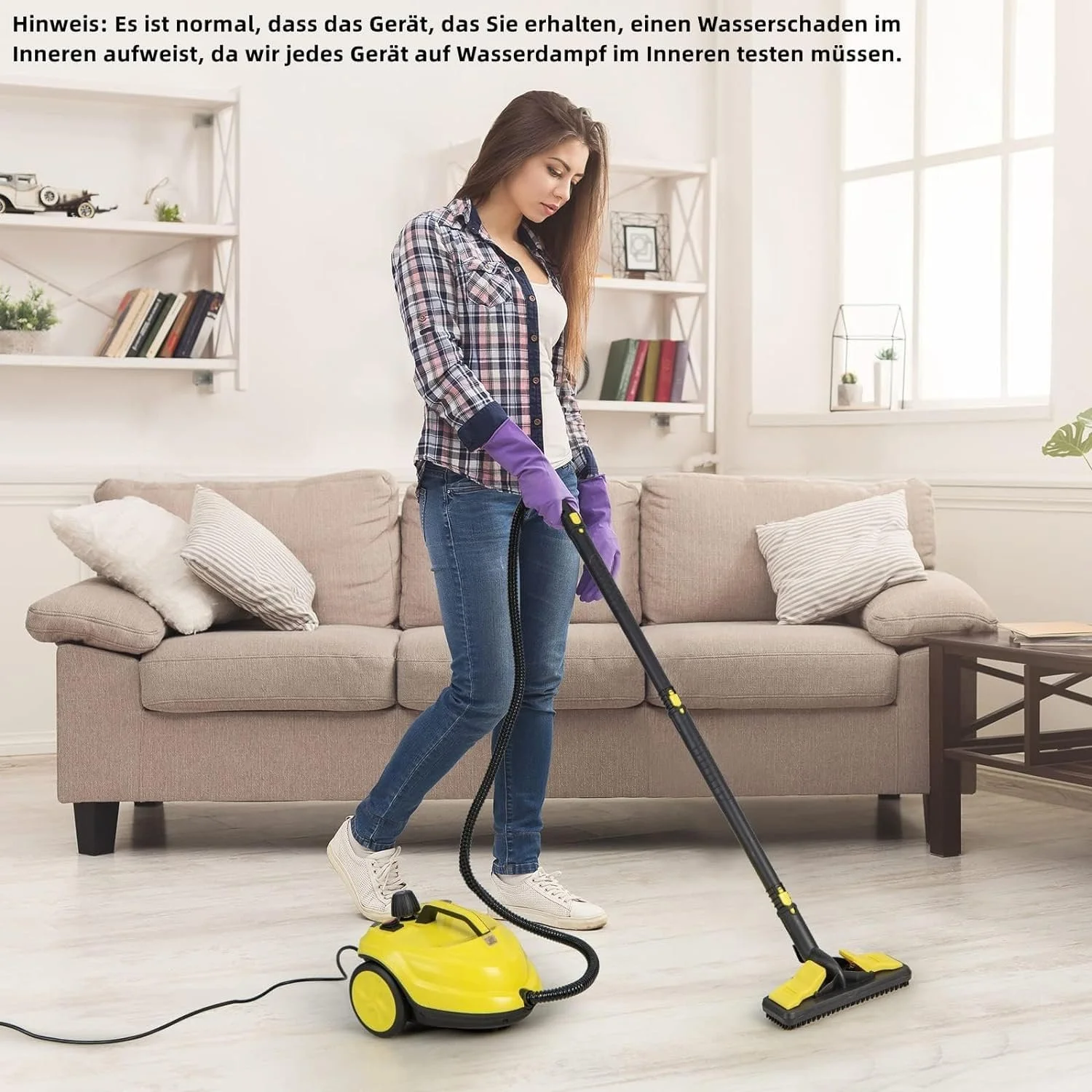 Пароочисник RELAX4LIFE 2000 Вт 5 бар 1,8 л Yellow, фото №2