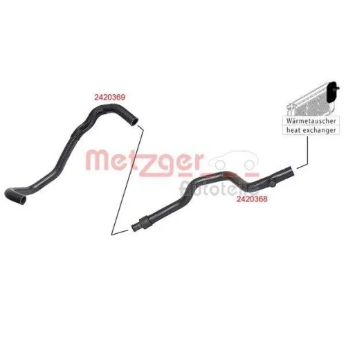 Шланг радіатора METZGER 2420369 для RENAULT, фото №2