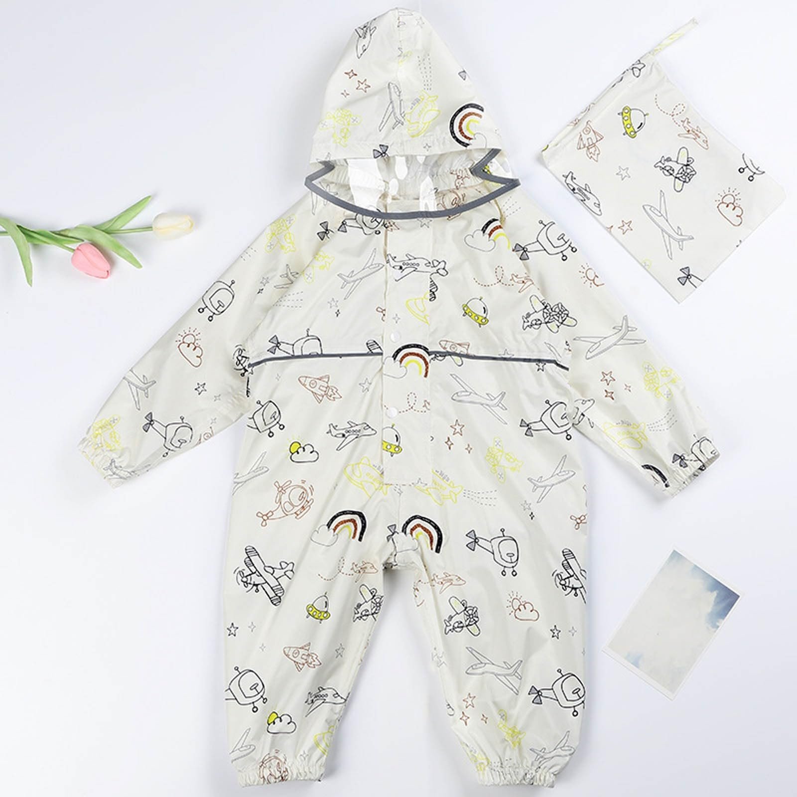 Дождевик Детский Водонепроницаемый Унисекс Мягкая Ткань Переходная Куртка Защита от солнца Большие Размеры Дождевик для Девочек и Мальчиков, фото №3 Дождевик Детский Водонепроницаемый Унисекс Мягкая Ткань Переходная Куртка Защита от солнца Большие Размеры Дождевик для Девочек и Мальчиков, фото №3