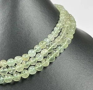 Бусины из натурального зеленого флюорита, рондель, гладкие, 6-6.5 мм, зеленый - Фото 1