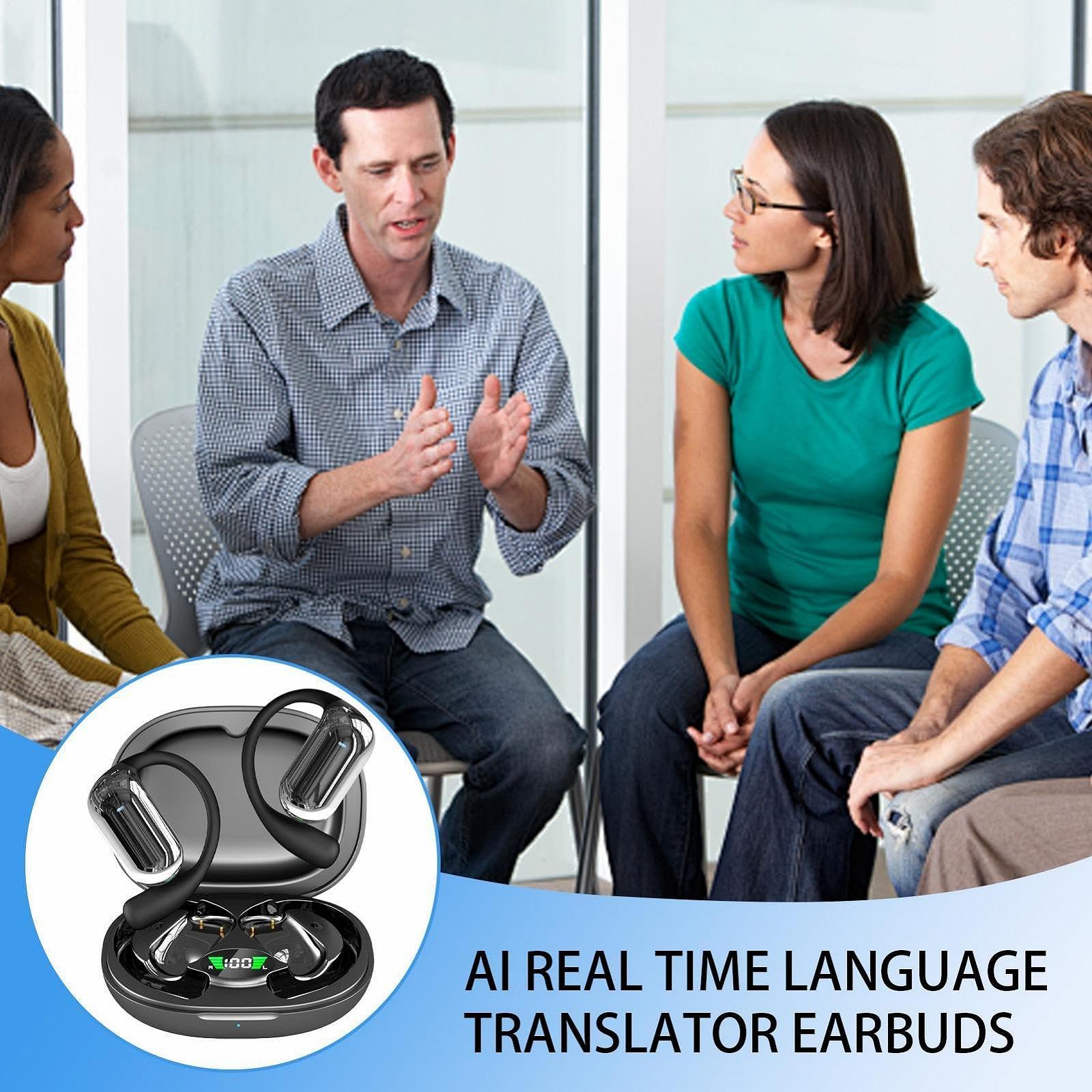 Навушники для перекладу мови портативні AI, 144 мови, фото №3