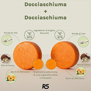 Твердий гель для душу R5 Поживний Набір 2 шт по 70 г з тримачем synthetic.ua - Фото 1