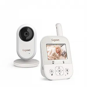Відеоняня Gigaset Baby 300 Video Двобічний аудіозв'язок FHSS 2.8" LCD Нічник Датчик температури Кремово-білий/Теплий сірий - Фото 1