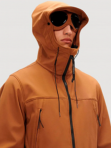 Куртка CP Company Shell-R Goggle Brown, L synthetic.ua - Фото 1