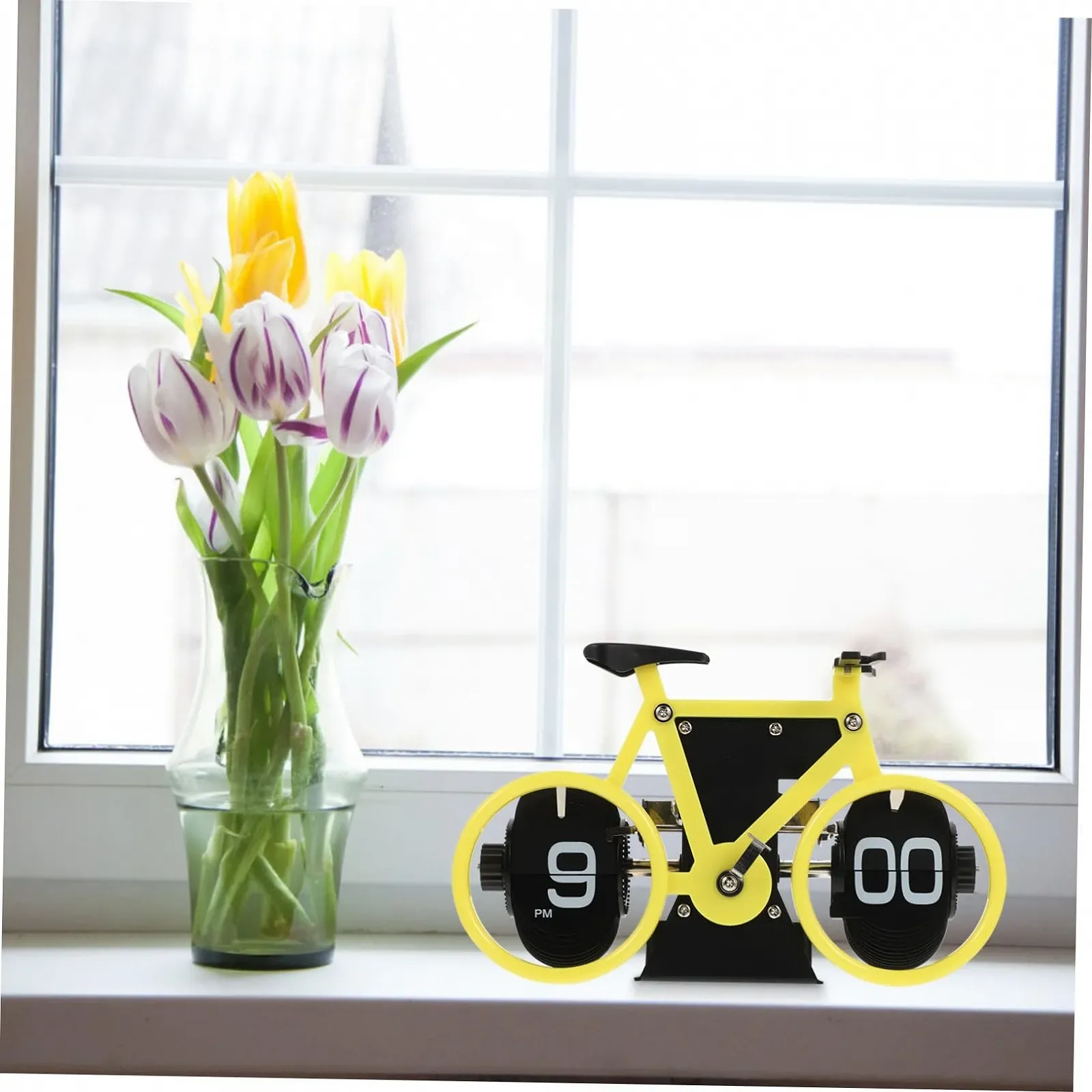 Настольные часы MUCKLILY в форме велосипеда, ретро стиль, фото №3 Настольные часы MUCKLILY в форме велосипеда, ретро стиль, фото №3